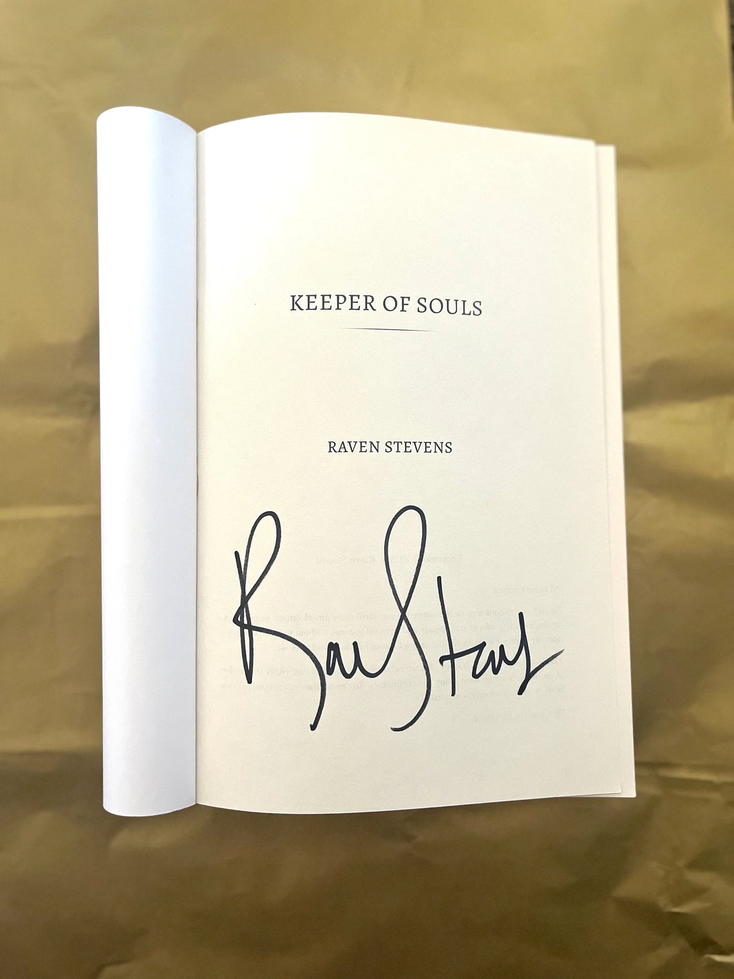 Keeper of Souls Signed Paperback