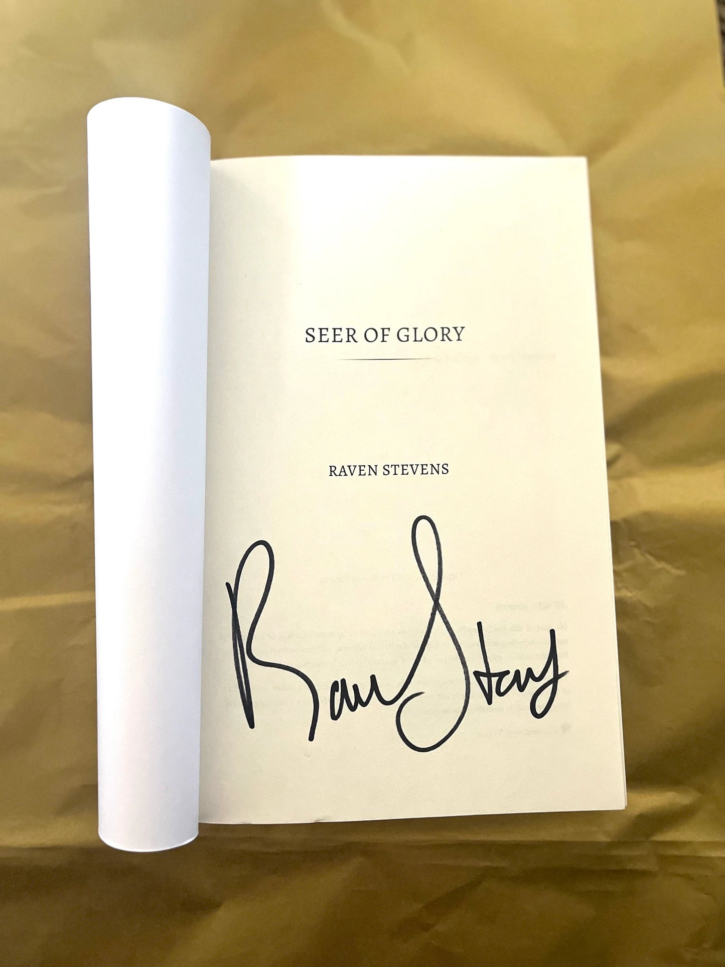 Seer of Glory Signed Paperback