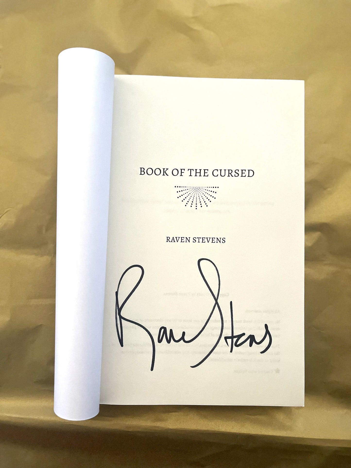 Book of the Cursed Signed Paperback
